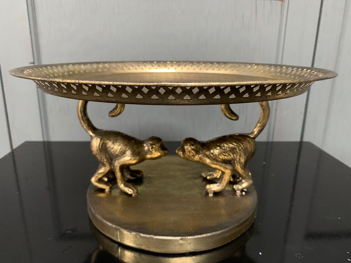 Metal Monkey Side Table/Tray