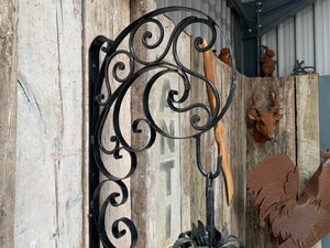 Huge Heavy Iron Egyptian Outdoor Hanging Lantern