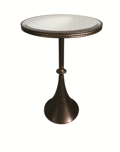Exceptional Side Table with Beveled Mirrored Top