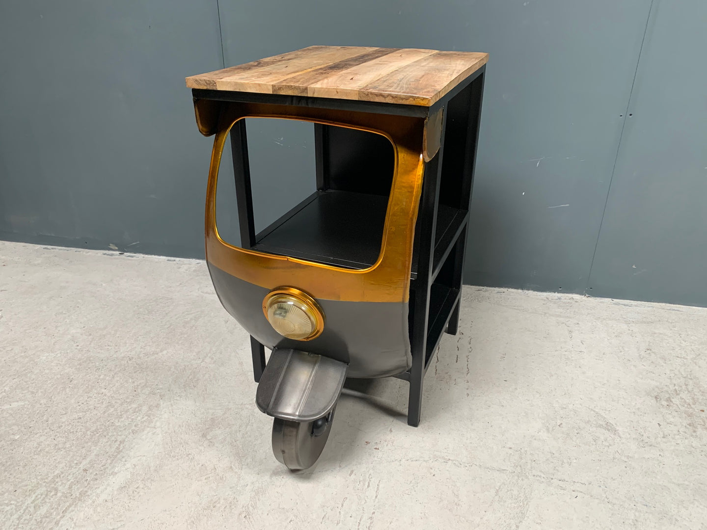 Vintage Industrial Style Indian Tuk Tuk Side Table