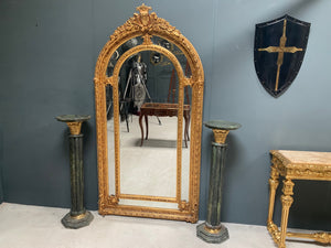 Baroque Ornate 2m High Wall/Floor Mirror with Arched Frame
