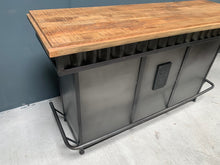 Load image into Gallery viewer, large-fully-fitted-industrial-bar-homebar-home-pub-drinks-unique-furniture-drinks-wine-beer-cocktail-counter