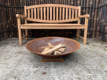 Load image into Gallery viewer, Contemporary Rustic Fire Pit/Log Burner/Patio Heater - 85cm