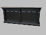 2.6m Black Front Counter