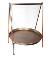 Load image into Gallery viewer, Large Oriental Metal Low Side Table