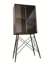 Load image into Gallery viewer, Metal Cabinet on Exclusive Stand in a Brass Finish