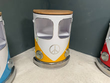 Load image into Gallery viewer, Upcycled Vintage VW Bus Cabinet with Wooden Top