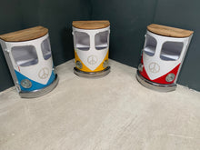 Load image into Gallery viewer, Upcycled Vintage VW Bus Cabinet with Wooden Top