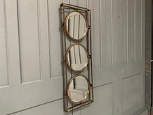 Load image into Gallery viewer, Metal Framed Industrial Style Designer Mirror