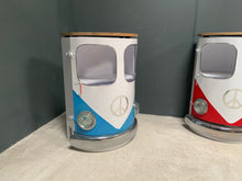 Load image into Gallery viewer, Upcycled Vintage VW Bus Cabinet with Wooden Top