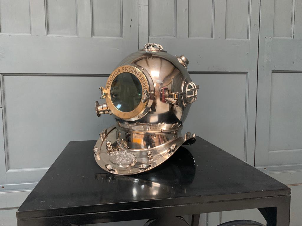 Large Anchor Engineering Steel Divers Helmet
