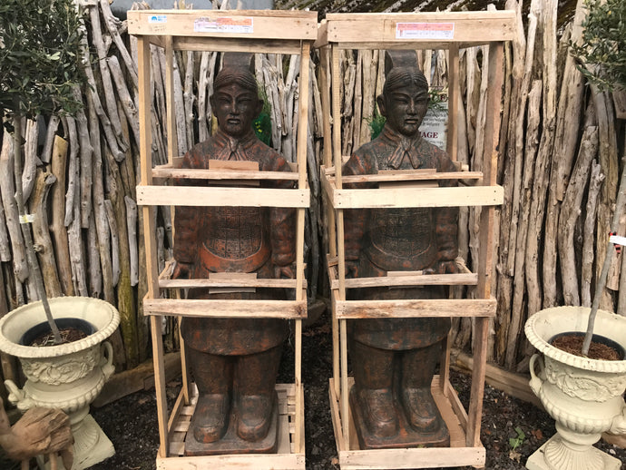 Pair of Matching Terracotta Warriors
