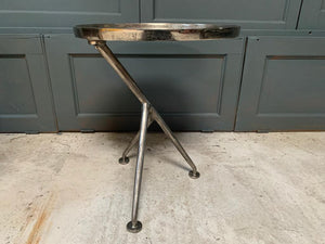 Designer Solid Nickel Side Table