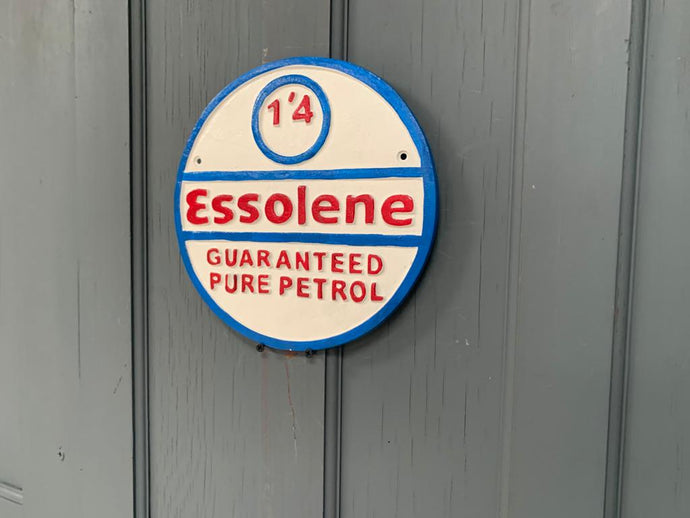 Cast Iron Essolene Sign
