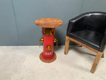 Load image into Gallery viewer, Industrial Metal Red Fire Hydrant Side Table