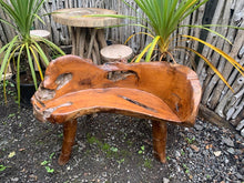 Load image into Gallery viewer, Unique Highly Polished Teak Root Wood Bench (PRE ORDER NOW - BACK IN STOCK 8 WEEKS)