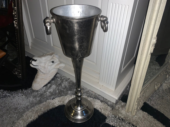 Heavy Nickel Floor Standing Champagne Bucket