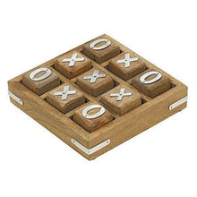 Load image into Gallery viewer, Table Top Wooden Noughts &amp; Crosses Game Set