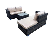 Load image into Gallery viewer, 3 Piece Ivory Rattan Outdoor Furniture Set