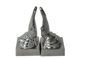 Nickel Praying Hands Book Ends