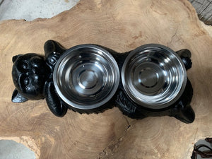 Cast Iron Cat Dish Holder