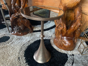 Exceptional Side Table with Beveled Mirrored Top