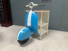 Load image into Gallery viewer, new-boxed-blue-white-vintage-retro-vespa-side-table-unique-furniture-home-design-interior-unusual-shelving-unit-wood-metal-john-cowell-ltd
