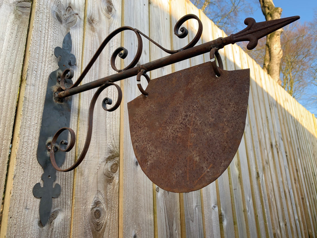 Iron Ornate Wall Hanging Sign