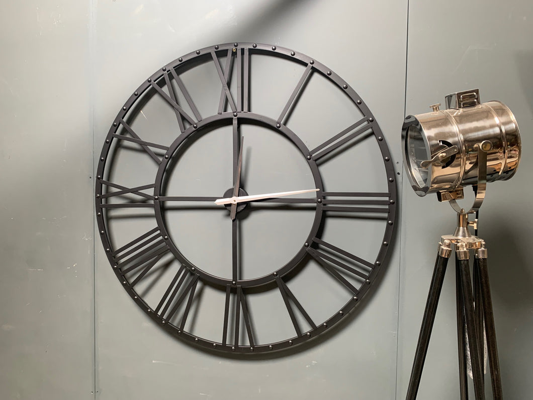 Brand New Massive 1.2m High Iron Skeleton Clock