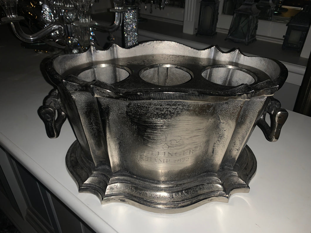 Nickel Bollinger Style Champagne Bucket
