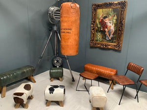 Vintage Leather Punch Bag