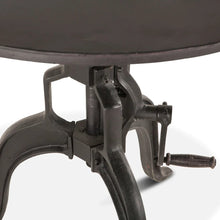 Load image into Gallery viewer, Cast Iron Industrial Adjustable Crank Table