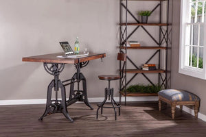 high-quality-draftsman-drawing-table-furniture-home-unique-reclaimed-wood-cast-iron-base-vintage