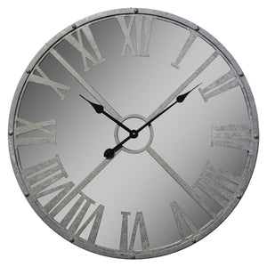 Metal Mirrored Wall Clock
