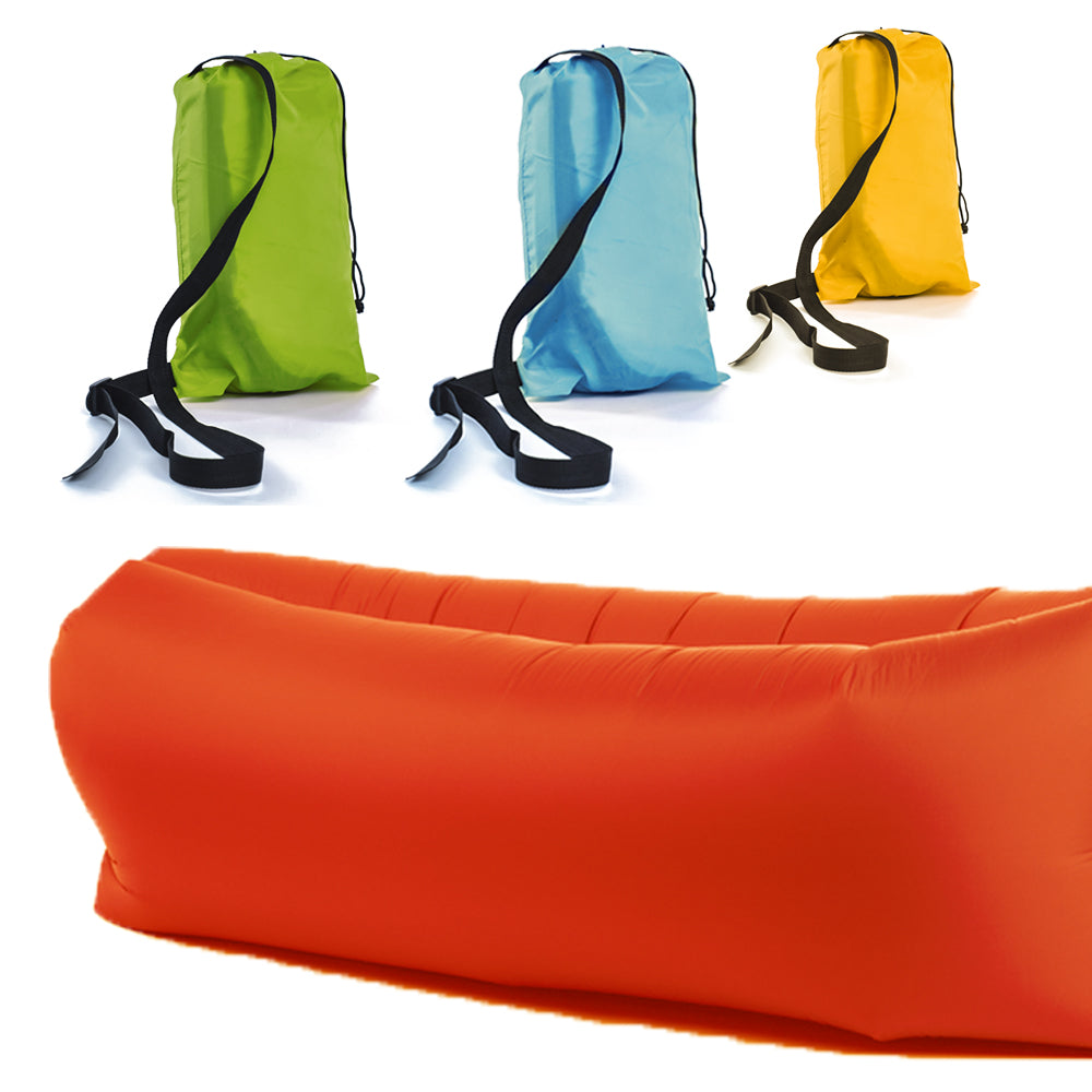 Inflatable Lazy Air Bed Lounger - Red