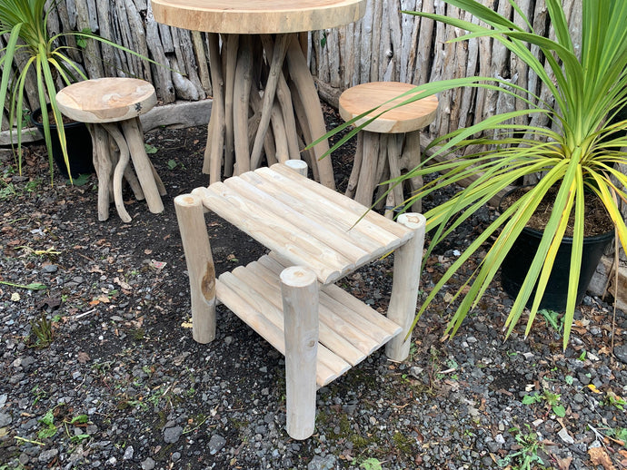 Rustic Outdoor Side Table