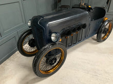 Load image into Gallery viewer, vintage-original-racing-car-metal-bottlerack-mini-bar-minibar-home-bar-homebar-pub-drinks-cocktail-wine-furniture-counter-winerack-unique-impressive-blue-gold