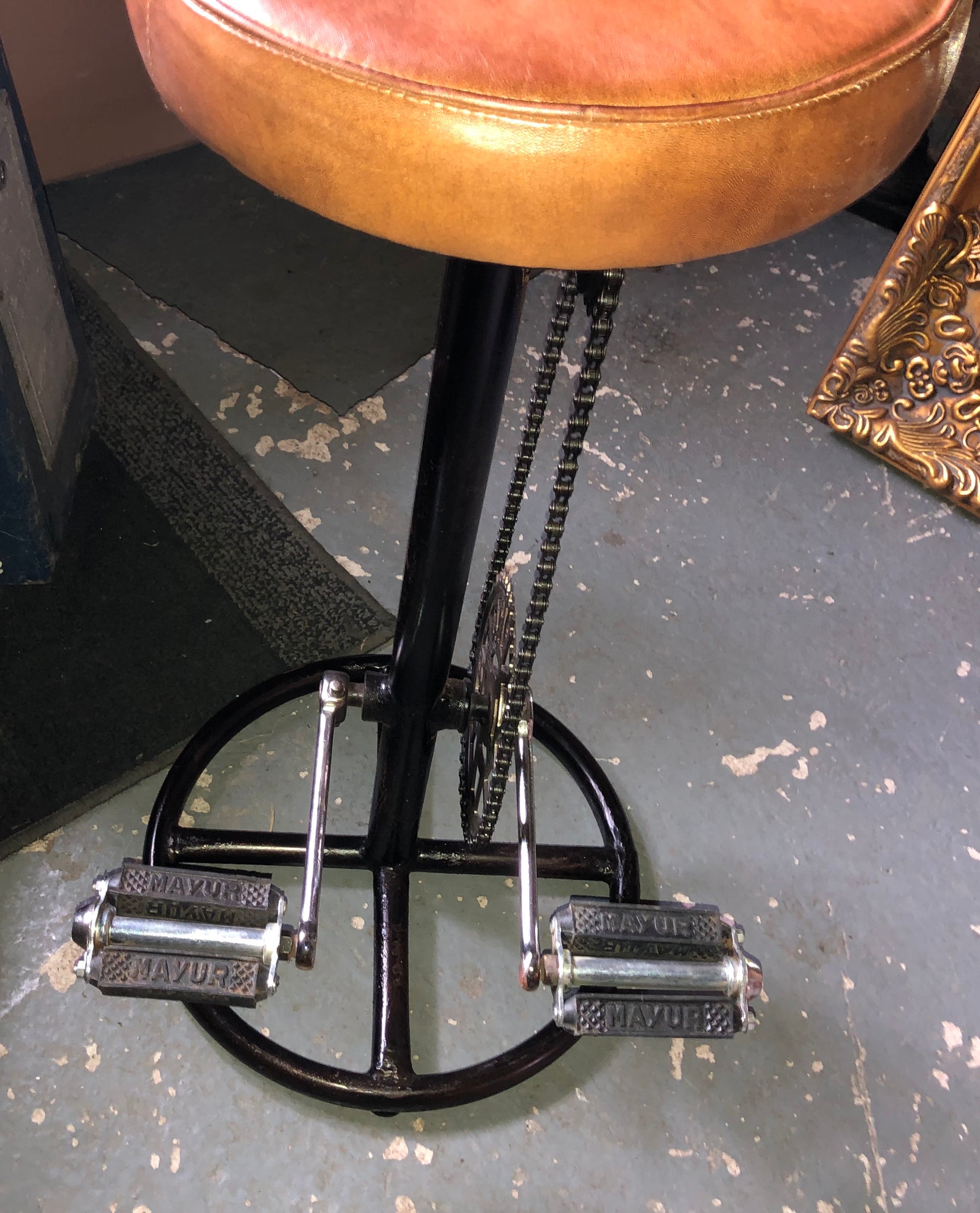 bar stools with bike pedals Vintage Style Pedal Bar Stool – John Cowell Limited