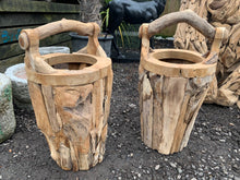 Load image into Gallery viewer, Large Heavy Driftwood Bucket With Handle