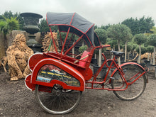 Load image into Gallery viewer, Original Indonesian 1960s pedal rickshaw taxi