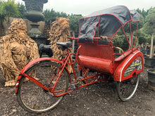 Load image into Gallery viewer, Original Indonesian 1960s pedal rickshaw taxi