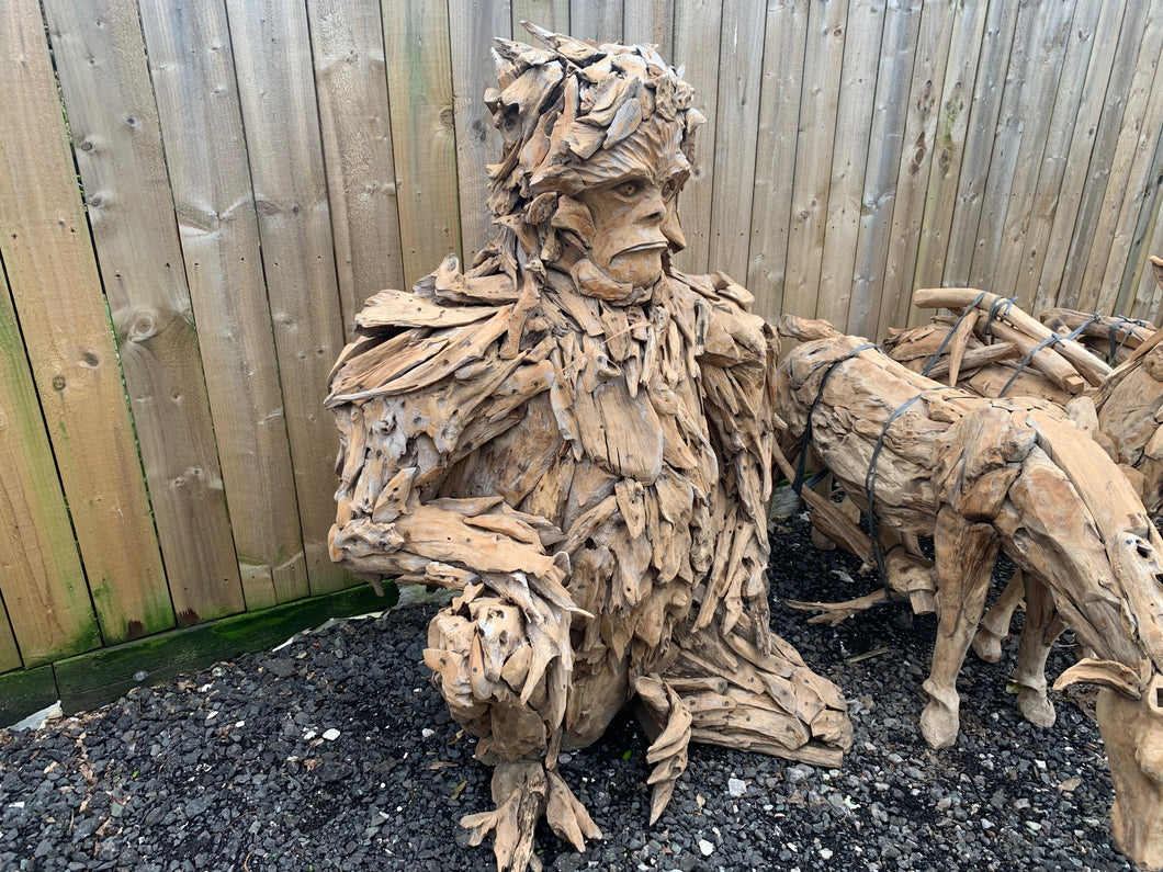 Massive Driftwood Gorilla