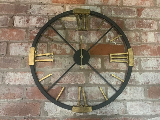 Metal Framed Wall Clock