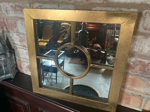 Square Mirror in Gold