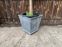 Load image into Gallery viewer, Classic Ornate Steel Planter in Lead Finish