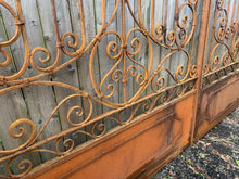 Load image into Gallery viewer, Exceptional Pair of Ornate Solid Iron Gates