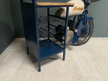 Load image into Gallery viewer, Indian Motorcycle Bar Made With Original Bike Parts in Blue/White