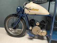 Load image into Gallery viewer, Indian Glider Motorcycle Bar (Blue &amp; White)