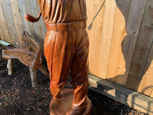 Load image into Gallery viewer, High Quality Hand Carved Wooden Golfer