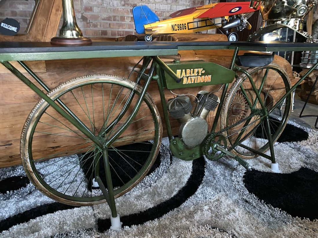 Harley davidson store table and stools